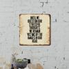 ArogGeld Distressed Sayings Lettering Metal Sign Until We Question Our Stressful Thoughts Metal Wall Art Decorative Home Wall Art Abstract Plaque Sign Decor for Bars s Cafes Pubs 15.2x15.2in view 3