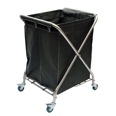 Multi-Function Storage Trolley Organizer Cart Folding Laundry Trolley, Laundry Basket Sorter 4 Wheels, Housekeeping Carts Laundry Hamper with Removable Fabric Bags for Dirty Clothes Storage ( Color :