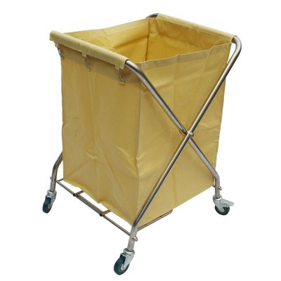 Multi-Function Storage Trolley Organizer Cart Folding Laundry Trolley, Laundry Basket Sorter 4 Wheels, Housekeeping Carts Laundry Hamper with Removable Fabric Bags for Dirty Clothes Storage ( Color :