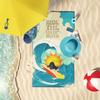 Caroline's Treasures MLM1193TWL3060 Surfer Dog Boston Terrier Premium Beach Towel Oversized Towel Beach Blanket, Pool, Beach Essentials, Yoga, Premium Bath Towel, Quick Dry Plush view 2