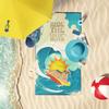 Caroline's Treasures MLM1276TWL3060 Surfer Dog Red Wheaten Terrier Premium Beach Towel Oversized Towel Beach Blanket, Pool, Beach Essentials, Yoga, Premium Bath Towel, Quick Dry Plush view 2