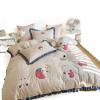 MBETA Cute Girl Heart Skin-Friendly Bedding Pure Cotton Washed Cotton Embroidery Three or Four Piece Suit Home Textile BB Too view 1
