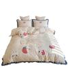 MBETA Cute Girl Heart Skin-Friendly Bedding Pure Cotton Washed Cotton Embroidery Three or Four Piece Suit Home Textile BB Too view 4