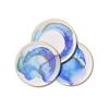Coterie - Ocean Watercolor Large Paper Plates for Bridal, Baby Shower, Tea Party - Set of 10 | 9.25" Dinner Plates view 1