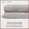 Cozy Earth Ribbed Bath Towel Set - 60% Cotton 40% Viscose from Bamboo Bathroom Towels - Soft & Absorbent Textured Ribbed Pattern - 2 Pack Light Grey view 3