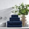 Arkwright Bath Towels Set of 6 - Super Soft 100% Cotton, 600 GSM Quick Dry & Absorbent, Luxury Bathroom Essentials with 2 Shower Towels, 2 Hand Towels and 2 Washcloths, Lapis Navy view 3