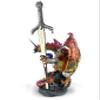 Ain't It Nice Dragon Statue with Medieval Sword and Crystal Ball - Collectible Dragon Figurine, Red - 4(L) 3.5(W) 7(H) inches view 3