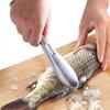 2pcs Fish Scaler BrushFish Scaler Brush Fish Scaler Remover with Stainless Steel Sawtooth Easily Remove Fish Scales- Brush Scraper Kitchen Tool view 1