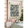 Man CABE Decor You Can't Buy Happiness But You Can Marry A Croatian Tapestry Room Stuff Stuff for Boys Room (Size : 100X150CM) view 3
