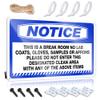 Abipuir Tin Sign Man Cave Decor Notice This is A Break Room No Lab Coats, Gloves Tin Sign Beer Decorations for Man Cave Funny Kitchen Decor (Size : 20X30CM) view 1
