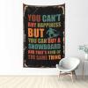 Stuff for Your Room You Can't Buy Happiness But You Can Buy A Snowboard Tapestry Funny Kitchen Decor Man Cave Decorations (Size : 100X150CM) view 1