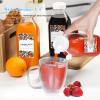 4 Pack 1 Liter Glass Milk Bottles w Scale, 100% Airtight Heavy Duty Screw Lid - 32 Oz Drinking Jars w 2 Pour Spouts - Glass Bottles for Milk, Honey, Jam, Creamer - Dishwasher Safe(Extra 2 Lids) view 4
