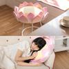 3D Flower Throw Pillow for Adults Kids, Good Luck Lotus Flower Cushion, Lotus Throne Meditation Cushion Floor Pillow Washable Big Pillow Seat Floor Cushion for Sitting Yoga ( Size : 80*23cm/31.5*9.1in view 3