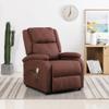 WEHUOSIF Massage Recliner,Lounge Chair, Living Room Chair, Modern Recliner,Theater Seating,Massage Office Chair,Adjustable Headrest and Footrest,for Living Room,Bedroom,Study,Brown Fabric view 1