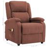WEHUOSIF Massage Recliner,Lounge Chair, Living Room Chair, Modern Recliner,Theater Seating,Massage Office Chair,Adjustable Headrest and Footrest,for Living Room,Bedroom,Study,Brown Fabric view 2
