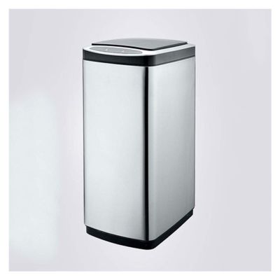 Garbage Recycling Bin Large Capacity Kitchen Trash Can with Lid Stainless Steel Smart Trash Can Household Touch-free Automatic Trash Can (Rectanglular, 20L/30L) Kitchen Trash Can ( Size : 30L , Color