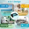 PETSITE Smart Portable Air Conditioner & Heater 13000 BTU, 4-in-1 Stand up AC Unit, Dehumidifier, Heater & Fan with Remote Control Window Kit For Rooms up to 600 Sq.ft view 3
