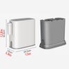 KYUSAR Trash Can Garbage Bin Trash Can, Garbage Bin Storage Box with Bag Under Sink Waste Basket in for Bathroom, Kitchen,Home Office Holds Waste,15L Waste Bins Recycling Bins view 2