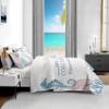 weesire Coastal Bedding Queen Size with 2 Shams, Nautical Beach Comforter Sets Ocean Bedspreads Coastal Coverlet Summer Bedding, 90''x96'' view 3