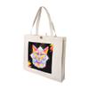 16" L x 14" H Reusable Canvas Cat Tote Bag,Grocery Bag,Beach Bag,Shopping Bag view 1