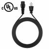 FITE ON 5ft UL 3-Prong AC Power Cord Cable Compatible with Zebra ZP450 Zp500 Thermal Label Printer view 2