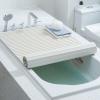 Bathtub Tray Bathtub Cover Foldable Multifunctional Bath Lid Insulation Board, Waterproof Bathtub Tray for Book, Phone, Tablet, Thickness 1.2cm Multifunctional ( Color : White , Size : 75x120x1.2cm ) view 2