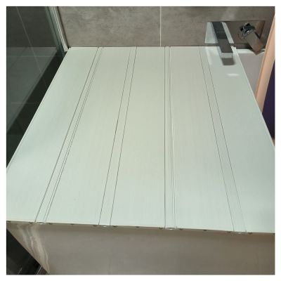 Bathtub Tray Bathtub Tray Bathtub Cover for Most Standard Sized Bathtubs, Foldable Shutter Bath Lid Dustproof Bathtub Insulation Board for Home Bathroom SPA Experience Multifunctional ( Color : White
