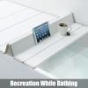 Bathtub Tray Bathtub Tray Bathtub Cover Folding Dust Board Bathtub Insulation Cover Bath Lid, White Shutter Bath Lid for Most Standard Sized Bathtubs Multifunctional ( Color : White , Size : 150x75x1c view 2