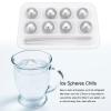 8Pcs Stainless Steel Whiskey Stones with Clip, Reusable Metal Ice Cubes Balls, Round Chilling Rocks Wine Chiller with Storage Case, Cooling Balls for Drinks Beverage Bar Beer(Ball 1.8cm Diameter) view 3