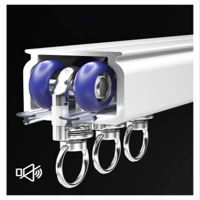 5ft 10ft 20ft 40ft Long White Curtain Track System, Privacy Shelter/ Shower Corner/ Bathroom Durable Curtain Tracks And Fittings, Waterproof Rustproof Aluminum ( Color : Ceiling Mount , Size : 9m/29.5