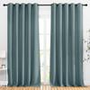 NICETOWN Greyish Blue Room Darkening Curtains 90 inch Length - Grommet Thermal Blackout Window Treatments Sound Proof Room Divider Drapes for Bedroom (2 Panels, W66 x L90) view 1