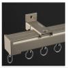 SRNSAEB Loading 80kg/ 176lbs Wall Mount Curtain Rails, Heavy Duty Curtain Track System with Universal Bearing Wheel, Smooth and Quiet Glide (Color : Gold, Size : 2.5m/8.2ft) view 1