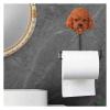 ALDEPO Towel Rail Roll Holder Paper Holder Creative Paper Roll Holder Cute Dog Shape Wall Mount Toilet Paper Box Kitchen Tissue Holder Bathroom Toilet Tissue Box (Color : Dog Tissue Holder H) view 3