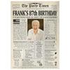 Customized Personal Historical Birthday Newspaper Poster No Frame, Canvas Framed 0.75 Inch Back In 1936 Gifts Idea Birthday Decor Art Print for the Day You Were Born from 1922 to 2022, birthday Gifts for Women or Men view 1