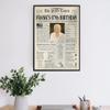 Customized Personal Historical Birthday Newspaper Poster No Frame, Canvas Framed 0.75 Inch Back In 1936 Gifts Idea Birthday Decor Art Print for the Day You Were Born from 1922 to 2022, birthday Gifts for Women or Men view 4