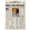Customized Personal Historical Birthday Newspaper Poster No Frame, Canvas Back In 1925 Gifts Idea Birthday Decor Art Print for the Day You Were Born from 1922 to 2024, birthday Gifts for Women or Men view 1