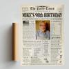 Customized Personal Historical Birthday Newspaper Poster No Frame, Canvas Back In 1925 Gifts Idea Birthday Decor Art Print for the Day You Were Born from 1922 to 2024, birthday Gifts for Women or Men view 2