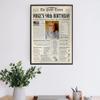Customized Personal Historical Birthday Newspaper Poster No Frame, Canvas Back In 1925 Gifts Idea Birthday Decor Art Print for the Day You Were Born from 1922 to 2024, birthday Gifts for Women or Men view 4