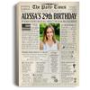 Customized Personal Historical Birthday Newspaper Poster No Frame, Canvas Framed 0.75 Inch Back In 1994 Gifts Idea Birthday Decor Art Print for the Day You Were Born from 1922 to 2022, birthday Gifts for Women or Men view 3