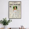 Customized Personal Historical Birthday Newspaper Poster No Frame, Canvas Framed 0.75 Inch Back In 1994 Gifts Idea Birthday Decor Art Print for the Day You Were Born from 1922 to 2022, birthday Gifts for Women or Men view 4