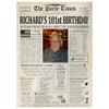Customized Personal Historical Birthday Newspaper Poster No Frame, Canvas Framed 0.75 Inch Back In 1922 Gifts Idea Birthday Decor Art Print for the Day You Were Born from 1922 to 2022, birthday Gifts for Women or Men view 1