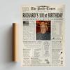 Customized Personal Historical Birthday Newspaper Poster No Frame, Canvas Framed 0.75 Inch Back In 1922 Gifts Idea Birthday Decor Art Print for the Day You Were Born from 1922 to 2022, birthday Gifts for Women or Men view 2