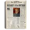 Customized Personal Historical Birthday Newspaper Poster No Frame, Canvas Framed 0.75 Inch Back In 1922 Gifts Idea Birthday Decor Art Print for the Day You Were Born from 1922 to 2022, birthday Gifts for Women or Men view 3