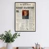 Customized Personal Historical Birthday Newspaper Poster No Frame, Canvas Framed 0.75 Inch Back In 1922 Gifts Idea Birthday Decor Art Print for the Day You Were Born from 1922 to 2022, birthday Gifts for Women or Men view 4
