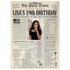 Customized Personal Historical Birthday Newspaper Poster No Frame, Canvas Framed 0.75 Inch Back In 2004 Gifts Idea Birthday Decor Art Print for the Day You Were Born from 1922 to 2022, birthday Gifts for Women or Men view 1