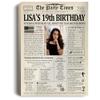 Customized Personal Historical Birthday Newspaper Poster No Frame, Canvas Framed 0.75 Inch Back In 2004 Gifts Idea Birthday Decor Art Print for the Day You Were Born from 1922 to 2022, birthday Gifts for Women or Men view 3