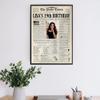 Customized Personal Historical Birthday Newspaper Poster No Frame, Canvas Framed 0.75 Inch Back In 2004 Gifts Idea Birthday Decor Art Print for the Day You Were Born from 1922 to 2022, birthday Gifts for Women or Men view 4