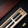 FAMMIX Natural Wood Chopsticks Gift Set with Gift Box,2 Pairs Wooden Hand Carved Chopsticks Reusable,Dishwasher Safe,Japanese Korean Chopsticks for Restaurant Home E view 3
