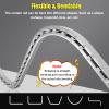 LZMZMQ White Hidden Curtain Track Flexible Bendable, Home/Office/Nursery/Hotel Recessed Sliding Curtain Rod, Ceiling Mount, 3.3-26.3ft Long, Aluminum Alloy (Size : 4.9ft(150cm)) view 3