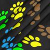 XMNYGJ Colorful Animal Pets Dog Cat Paw Prints Round Fitted Tablecloth Elastic Edge Waterproof Oil-Proof Table Cover Stain-Resistant Table Cloth Fits Round Tables 45 in to 56 in view 4